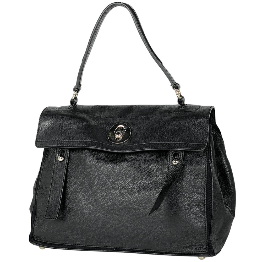 Saint Laurent Yves Muse Two Handbag Leather Black